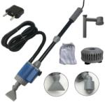  Elektromos vízváltó, keringő szűrő, kavicsos tisztítószer, EU dugó adapter, 28W-220V
