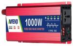  Teljesítmény inverter, módosított szinuszos, univerzális aljzat, ANJ-1000W-24V-220V