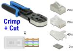Delock RJ45 Krimpelő+Vágó Eszközkészlet (86450) - pepita