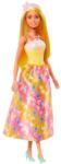 Mattel Barbie, papusa Printesa, costum galben-roz Papusa Barbie