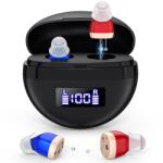  Digitális hallókészülék x2 NeoHGS, tiszta hang, , beépített akkumulátor töltöttségi szint kijelző