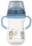 Canpol babies Canpol babies, Bonjour, FirstCup, canita anti-varsare cu duza din silicon, albastru, 250 ml