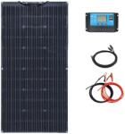  Napelem készlet, 200 W-os rugalmas panelek, 12 V-os akkumulátor-kompatibilitás, 12 V 100 W-os készlet