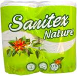  SANITEX тоалетна хартия, 3 пласта, 4 броя х 65гр, Nature