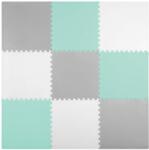 RicoKids Nagy habszivacs puzzle szőnyeg Ricokids 180x180cm 9 db szürke-türkiz (738232)