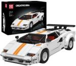  Olasz sportautókészlet, 1349 darab, kompatibilis más építési játékokkal, Countyach sportautó