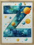  Vászonfestmény Galaxy Letter Z Keret Nélkül Premium Vászon 50x70 Cm