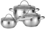 FISSMAN Martinez Rozsdamentes Acél Edénykészlet - 6 db