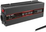  Datouboss Pure Sine Wave Inverter, 1500 W teljesítmény, 90% -os konverziós hatékonyság, Fekete 12v 1500W