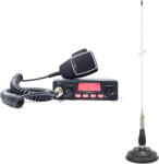 TTi TCB-550 EVO, VOX, NB, 12-24V CB rádióállomás készlet + PNI ML100, 26-30MHz, 100 cm, 250W antenna