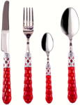 Casa Bugatti Evőeszköz - 24 darabos - Piros