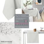 AmeliaHome Asztalterítő Empire krémű sima klasszikus 120x220 AmeliaHome - pepita - 8 690 Ft