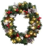 Somogyi Elektronic KMK45LED LED-es Műkoszorú, 45 cm, Melegfehér, Ip44