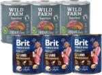 Brit BRIT Premium by Nature Lamb With BUCKWHEAT 3x800g + WILD FARM Superfood Wild Boar 3x800g