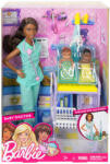 Mattel Set de joaca Mattel Barbie Professions cu papusa Baby Doctor cu gemeni - fata neagra (500814)