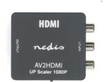 NEDIS VCON3456AT (converter) videó konverter, 3 xRCA bemenet - HDMI kimenet 1080p, 1, 65 Gbps (VCON3456AT) - wincity