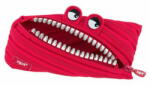 ZIPIT Penar Penar cu fermoar, ZIPIT Grillz Monster - rosu cu dinti argintii (ZP-197698) Penar