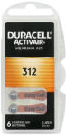 Duracell ActivAir ZA312 PR41 hallókészülék elem 6db/csomag (ár/db) (ActivAir ZA312)