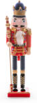 MagicHome karácsonyi dekoráció, diótörő koronával, fa, 38 cm, natúr (TC8090702)
