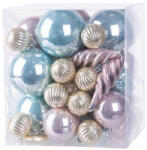 MagicHome MagicHome karácsonyi gömbök, készlet, 50 db, mix, karácsonyfára