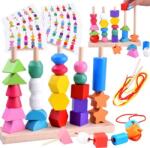 Jokomisiada Fa Oszlopos Kirakó Oktatójáték - 25 Színes Blokkal (ZA4758) (ZA4758)