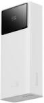 Baseus EnerFill FP41 30000mAh 22, 5W Powerbank Baseus Simple USB-A - USB-C 3A 30cm Kábellel - Fehér (E0027K01)