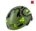 EMG HM 19 Casco EMG kerékpáros sisak katonai zöld szín M méret, elektromos rollerekhez, kerékpárokhoz, LED világítással (HM190M003)