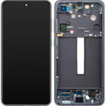 Samsung Piese si componente Display - Touchscreen Samsung Galaxy S21 FE 5G G990, Cu Rama, Gri, Service Pack GH82-26590A (GH82-26414A) - pcone