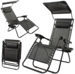  Összecsukható napozóágy napellenzővel és asztallal (v01428_CZ)