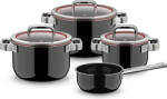 WMF Set de oale cu cratiță și 3 capace Fusiontec Function Pro, 7 piese (518605290)