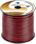 Cabletech KAB0383-M Réz hangszórókábel, piros-fekete 2x0, 75mm2, /méter (KAB0383)