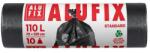 Alufix Szemeteszsák, 110 l, 10 db, 70x110 cm, 25 , ALUFIX, fekete (MS110UNI) - tonerpiac