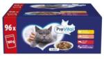 PreVital GigaBox alutasakos macskaeledel Csirke, lazac, marha, nyúl és pulyka ízesítéssel 96x100g