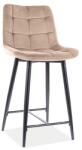 SIGNAL MEBLE Bárszék CHIC H-2 Velvet | bézs (CHICH2VCBE)