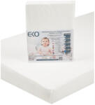 EKO Vízálló Gumis Jersey Lepedő Fehér 120x60cm - Puha, Légáteresztő és Nedvességálló Pamut Lepedő Kiságyhoz