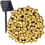 ProGarden 100 LED-es napelemes kerti fényfüzér, meleg fehér, 12 m (CZ6540070)