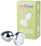 Desirel GlowPlug - világító anál plug - kicsi (ezüst) - erotikasziget