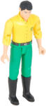 BRUDER Figurină Bruder BWORLD John Deere tricou galben, pantaloni verzi Figurina