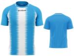 GIVOVA Stripe Sport póló férfiaknak - Lélegző Pamut Sky-White fehér|kék