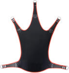 Mr Sling Bőr hinta 5 pontban - fekete-piros prémium kényelem