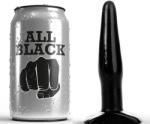All Black - Prémium fekete anális dugó 11 cm - szexvital