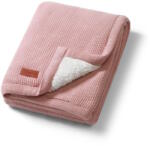 BabyOno takaró pamut/sherpa kötött 75x100cm - Rózsaszín
