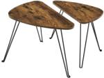  Masute de cafea de design TAYLOR set 2 buc, rustic maro Masa de cafea