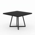 Dollcini Otthon Modern Étkezőasztal, 80x80 cm - Kis Terekbe, Több színben - Fekete (WRH_JO367_Black)