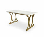 Dollcini Otthon Fehér Étkezőasztal Arany Lábakkal (WRH_549032)