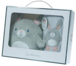 Gamberritos takaró 10757 80*110 wellsoft, szürke/rózsa nyuszi