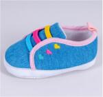 yo cipő OBO-0184G 9-15hó kék, színes fűzővel