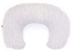 womar szoptatós párna 140 fehér/szürke leveles