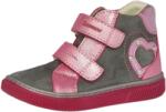 Szamos 1611-401612 30 szürke/pink 2tépős boka cipő