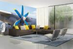 DIMEX ART Самозалепваща се флизелинова фототапета пътнически самолет 375 x 250 см